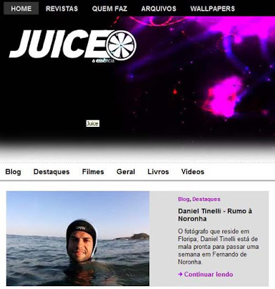 Destaque no site da Revista Juice