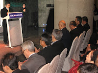 reciting prayer before the launch