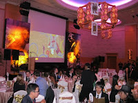 A view of the ballroom