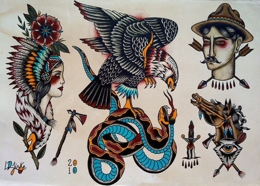 LUKE JINKS ILLUSTRATION Tattoo Flash