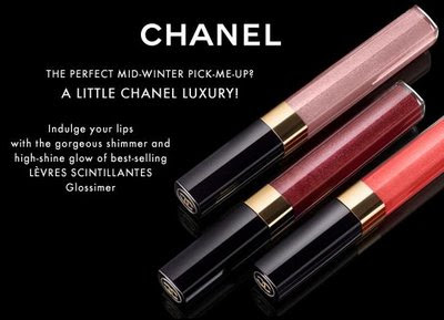 Chanel glossimer Spark lip gloss. This is my favorite shade for the winter.