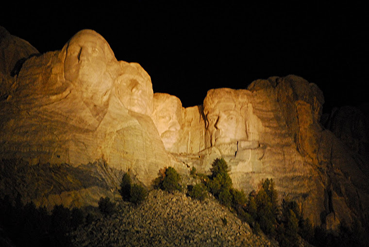 Mount Rushmore at Night