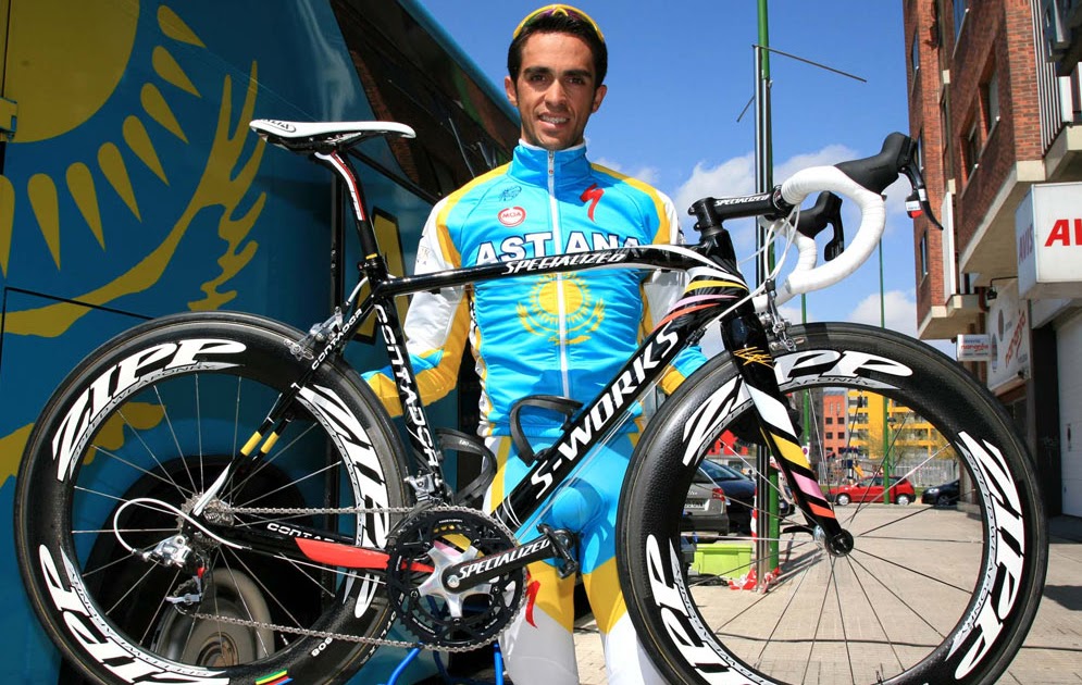 Up to the limits Contador estrena nueva bicicleta