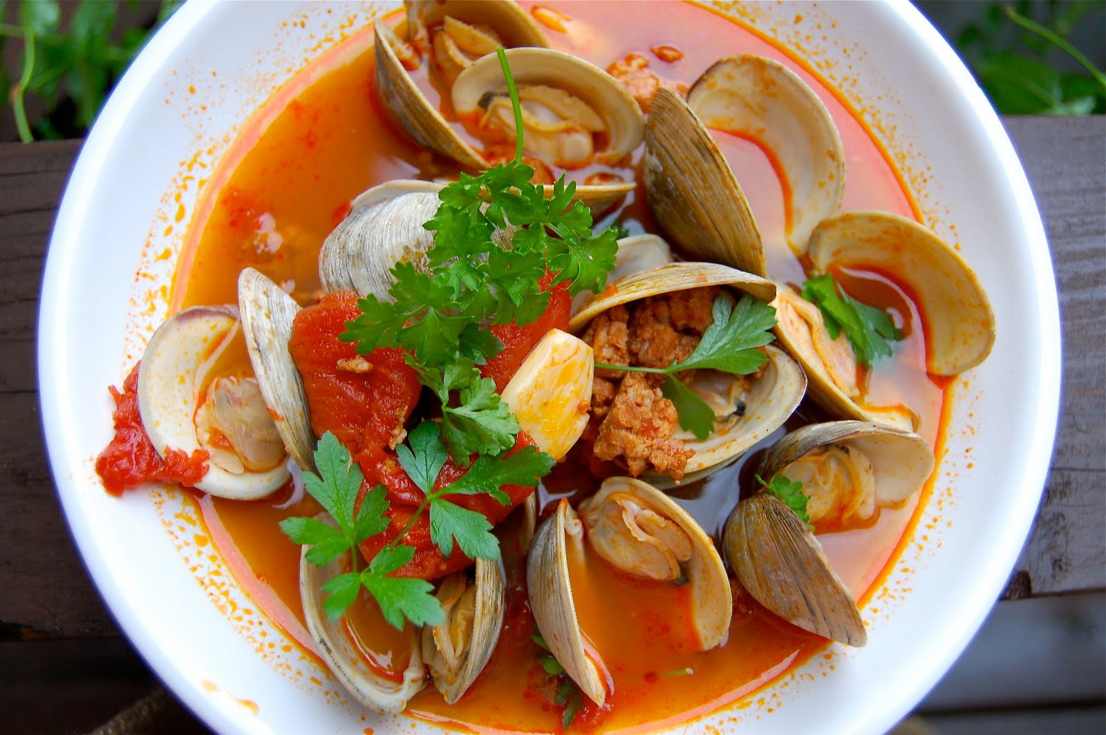 Recipe Clams and Chorizo