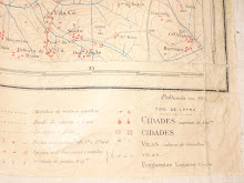 Mapa da estrada em pano - 1937