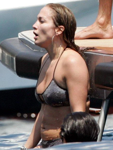 Jennifer Lopez has slipped back into a bikini