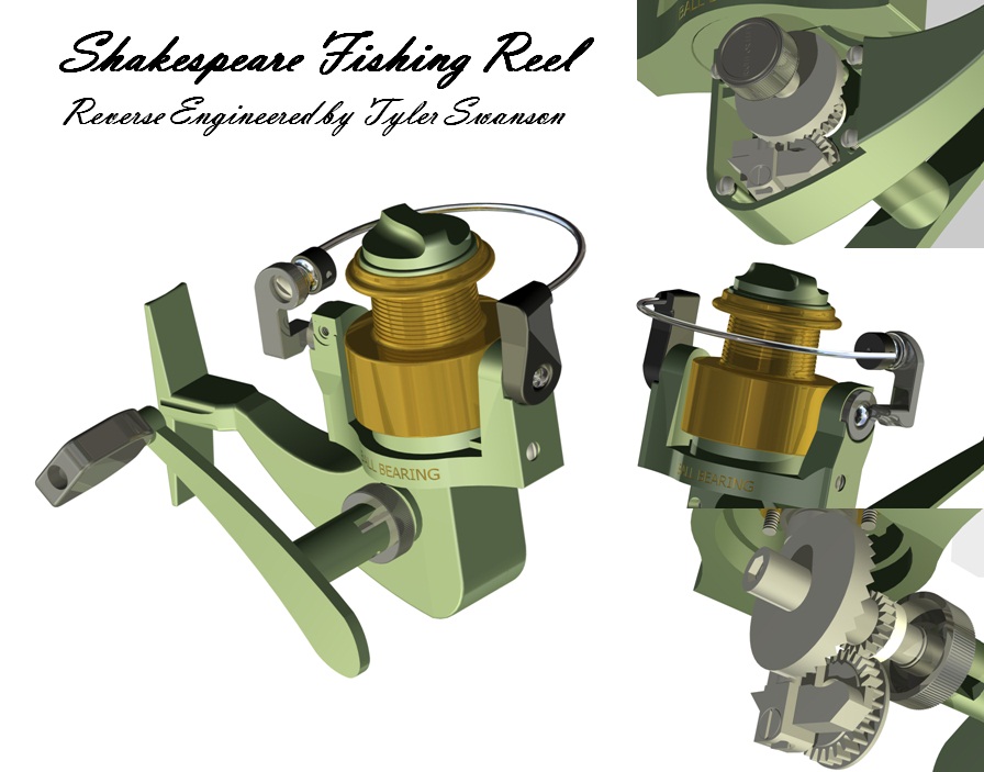 Swanson Engineering Final Fishing Reel Renderings for the MITES