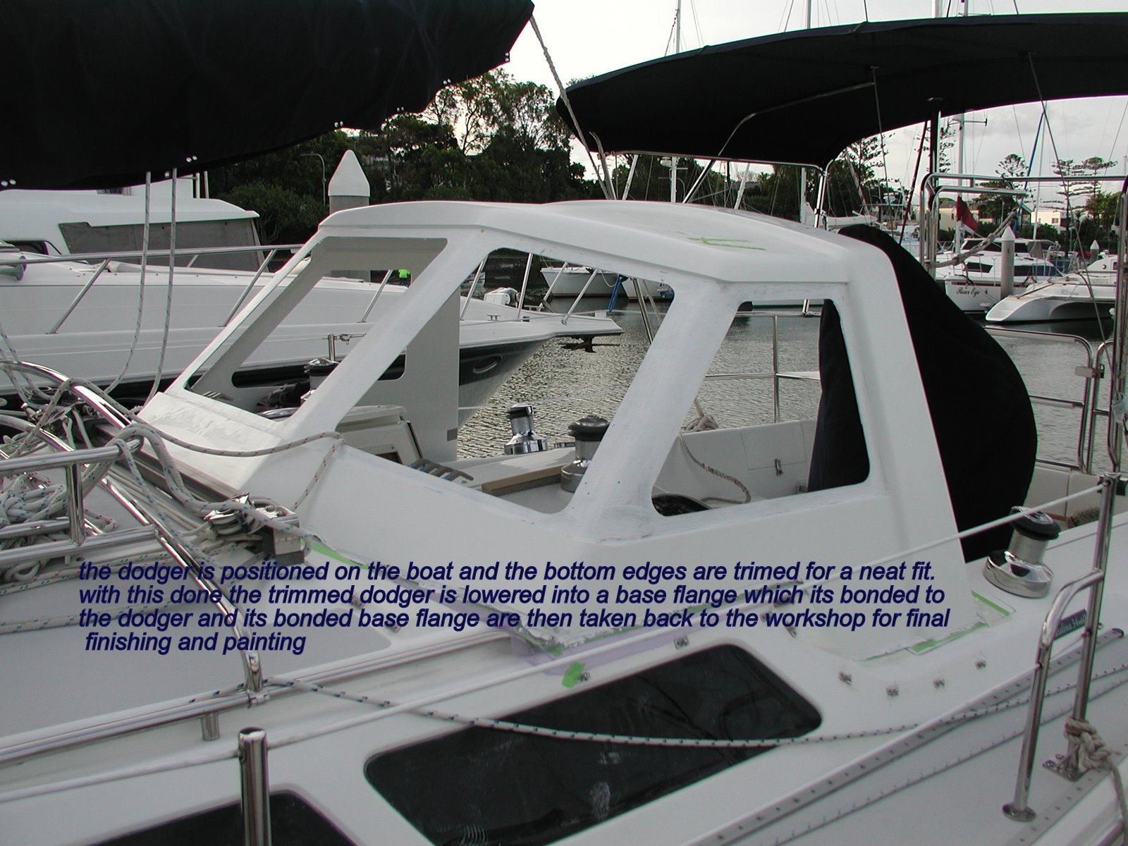 Marshall Design Hard dodger Sailboat Catalina part 2