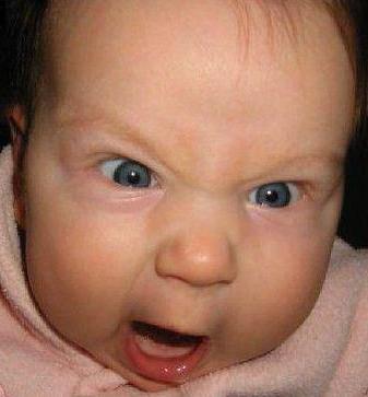Angry Baby Head