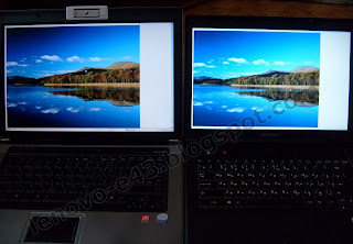 Сравнение ноутбуков Asus F5RL (слева) и Lenovo E43 (в центре)