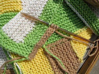 Yarn Otter Creek Log Cabin Baby Blanket