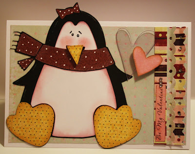 Bits Of Paper Penguin Valentine