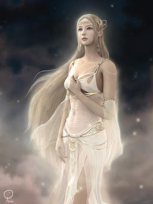 Laurelin, la Reine des Elfes  Elfe+blanche
