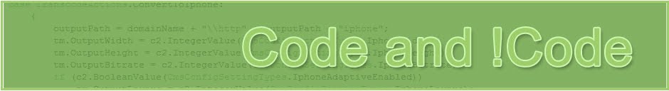 Code and !Code