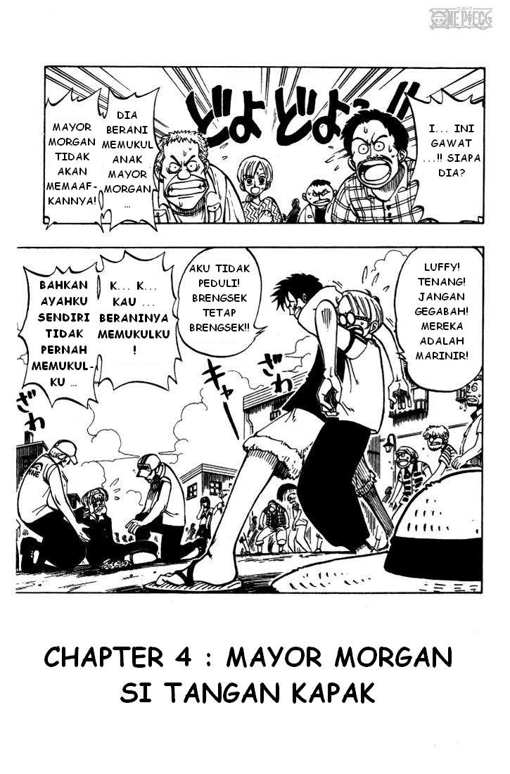 Baca Manga, Baca Komik, One Piece Chapter 4, One Piece Volume 4, One Piece 4 Bahasa Indonesia, One Piece 4 Online