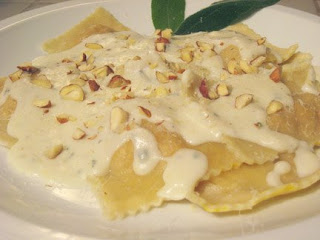 Lisa Is Cooking Winter S End Pumpkin Ravioli With Gorgonzola Sage And Hazelnuts
