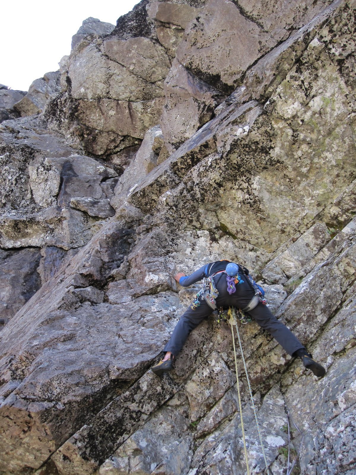 Rich Parker Rock climbing on Ben Nevis
