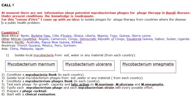 Mycobacterium phages for Mycobacterium ulcerans
