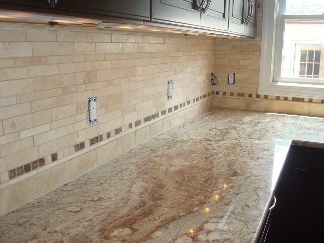 Kitchen Backsplash Pictures Travertine straight edge tile: travertine kitchen back splash Kitchen Backsplash Pictures Travertine straight edge tile: travertine kitchen back splash
