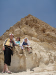 Ashley and kids on pyramids