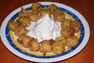 Bocaditos De Plátano En Tempura Dulce
