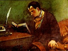 Baudelaire pintado por Courbet