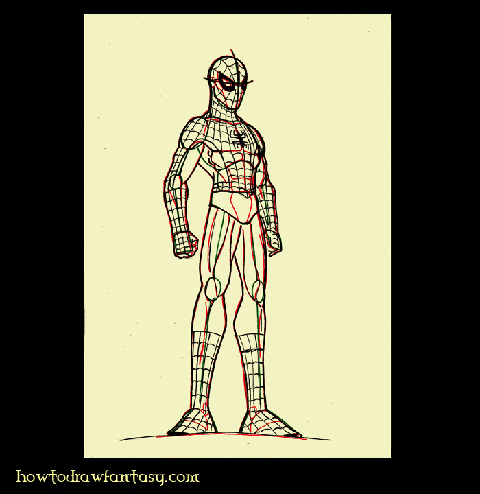 comment dessiner spiderman