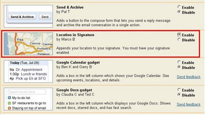 Gmail gets location support Gmail gets location support