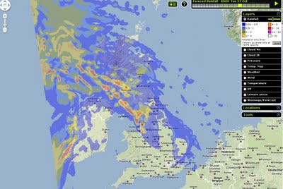 Faster Met Office Radar Rainfall Map
