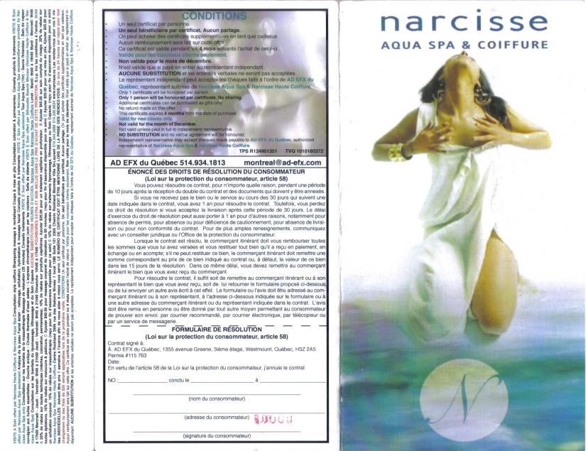 Day Spa & Beauty Salon Packages Narcisse Aqua Spa (Rockland Center