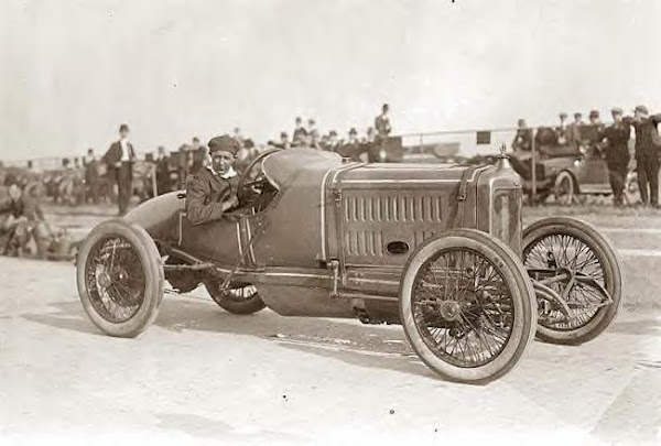 Jack McKay in Maxwell racing car