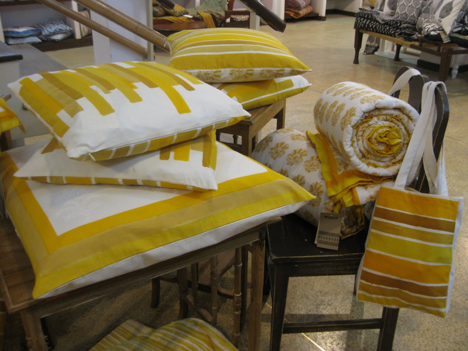 Hand block print love Kilol Fabric, Jaipur The Keybunch Decor Blog