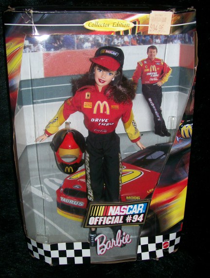 Thrift Store Dolls: 2 Nascar Barbies