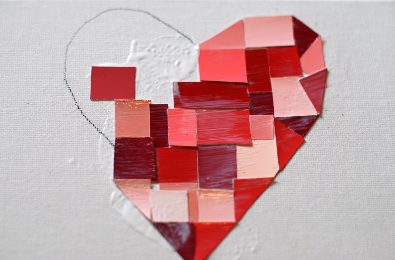 wRIte iT DOwN Valentine Crafting From Paint Sample Cards