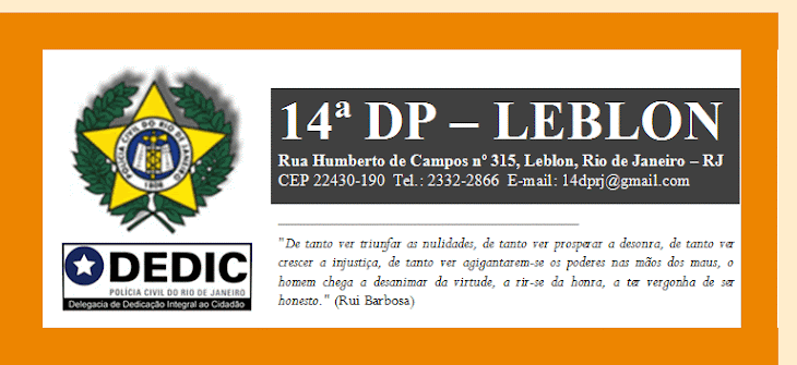 14ª DP -  Rua Humberto de Campos nº 315