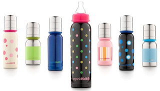organic kidz stainless steel baby bottle