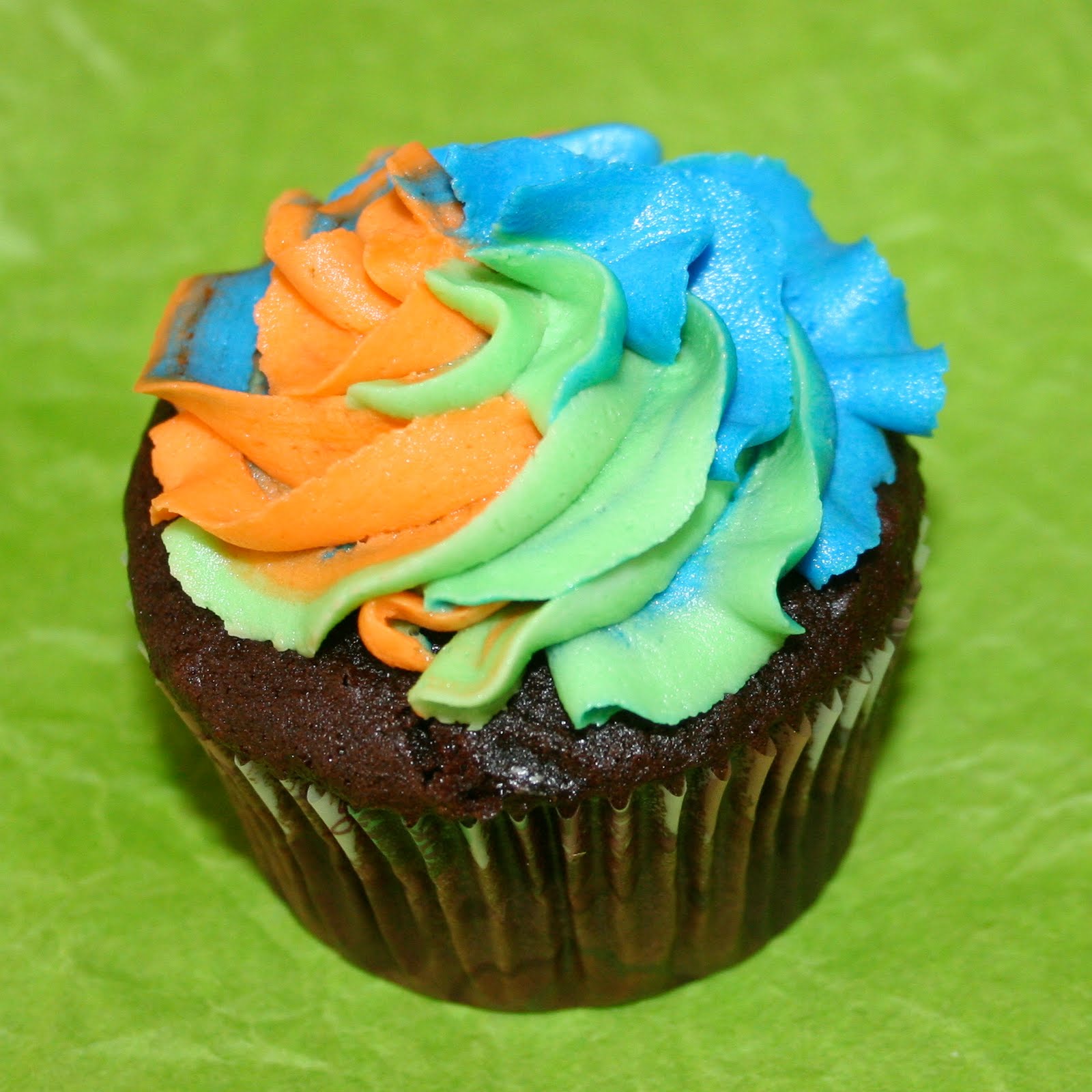 The Cupcake Cuppy TriColor Cupcake Icing How To