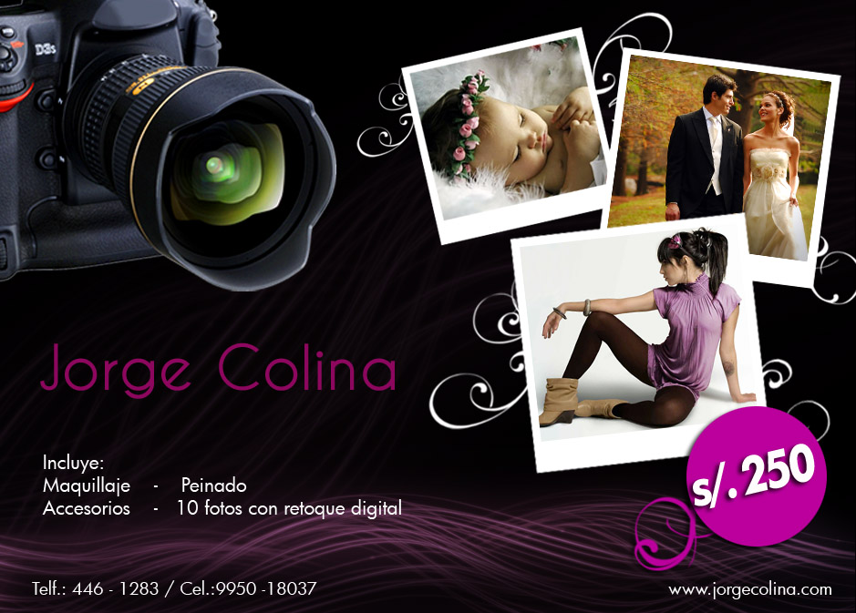 DISEÑO GRÁFICO PUBLICIDAD ESTUDIO FOTOGRÁFICO