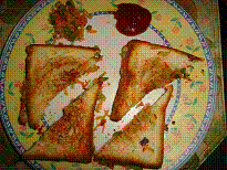 Vegetable Bread Sandwich