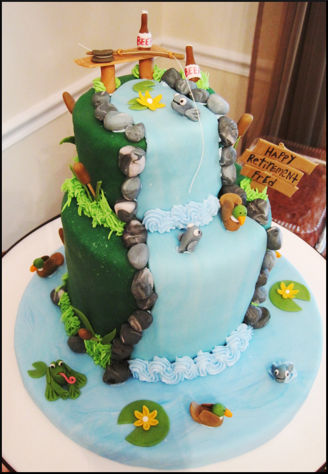 Cara Lee Cupcakes and Cake Fishing Cake Cara Lee Cupcakes and Cake Fishing Cake