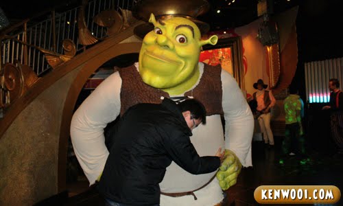 madame tussauds london shrek Big fat green Shrek It's too irresistible to 