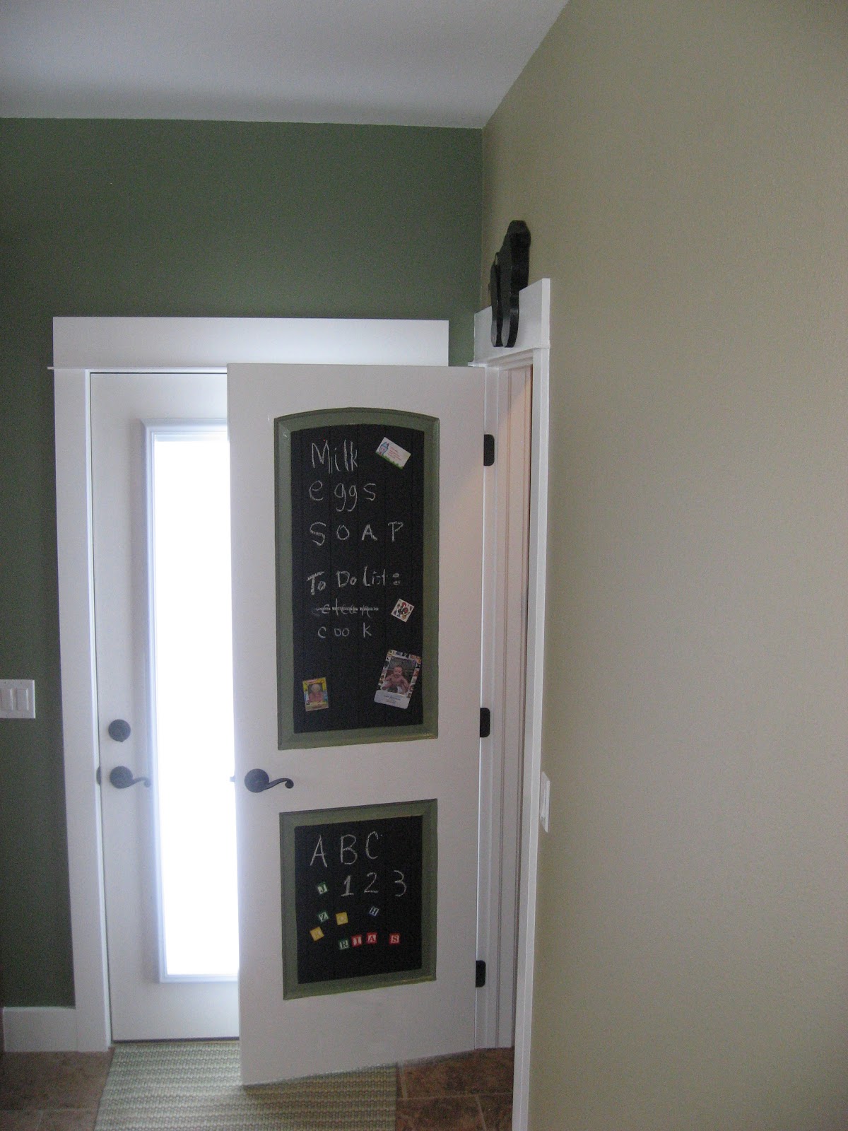 Girl In Air Blog Chalkboard Magnetic Pantry Door