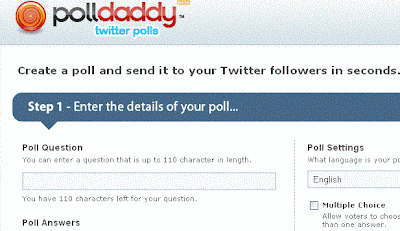 Twitter Poll on PollDaddy BlogPandit