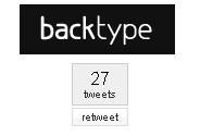 Backtype twitter retweet counter BlogPandit