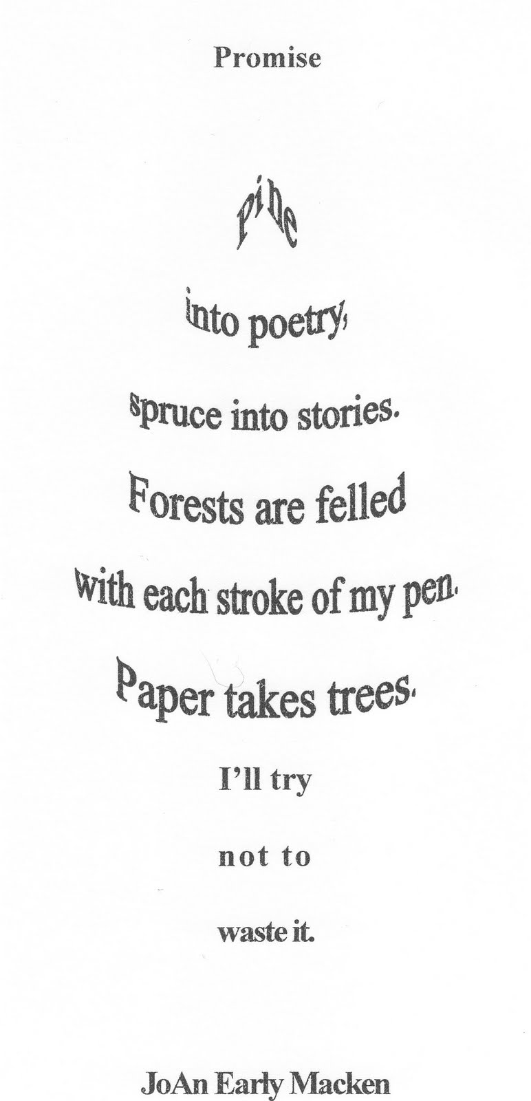 kids shape poems