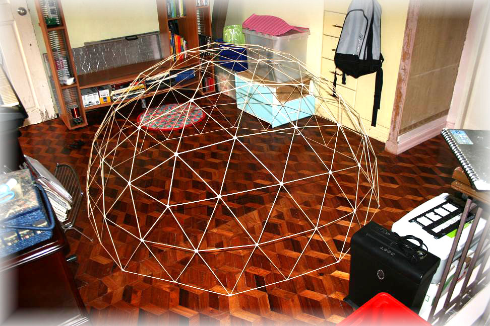Imperar on Geodesic Domes Create Geodesic Dome With BBQ Sticks