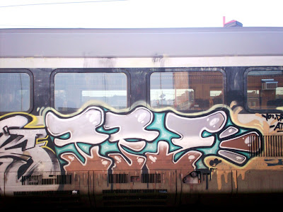 Train graffiti made by 