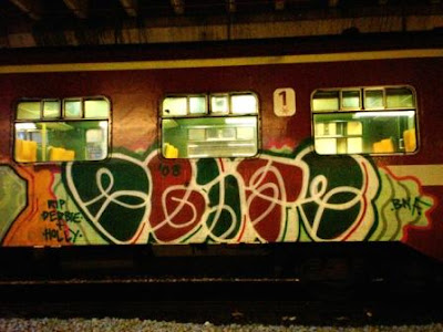 Unknown train graffiti