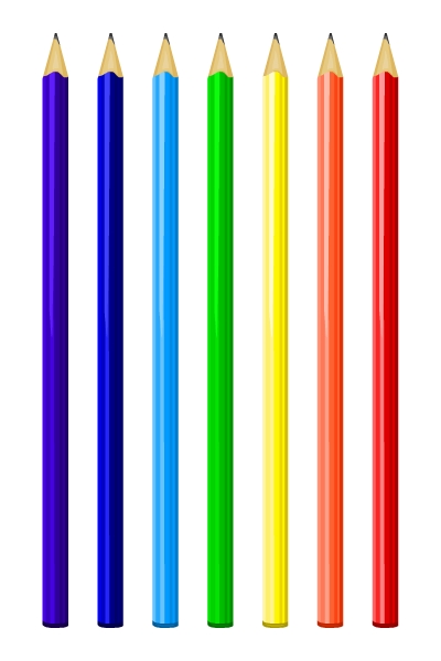 Rainbow pencil