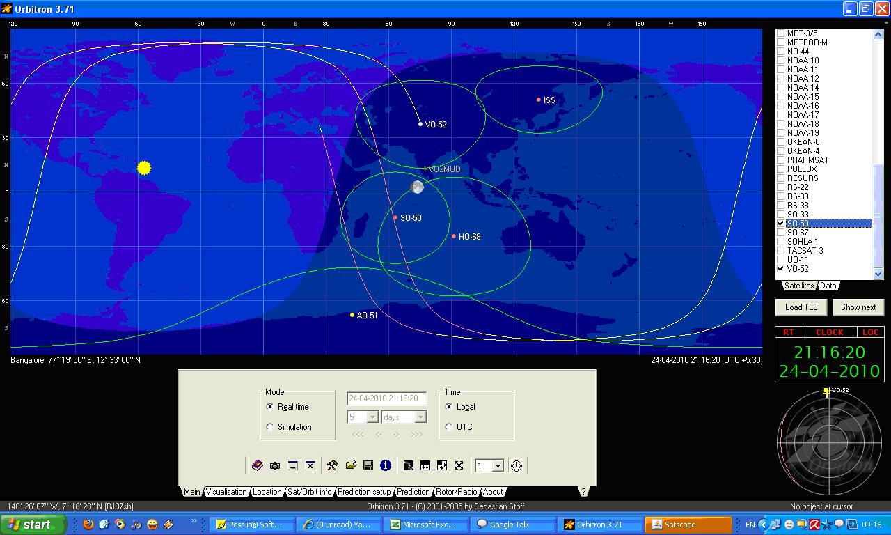 WORKING THE OSCARS HAM Radio Satellites Satellite activity for 24th
